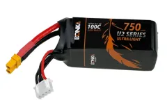 Bonka Lipo Akku 750mAh 11,1V 3S 100C XT30 für zB Goosky S2 und OMPHobby M2 Evo