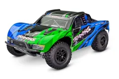 Traxxas Slash 1/10 4x4 Shortcourse-Truck grün RTR VX3 Brushless mit HD Teilen