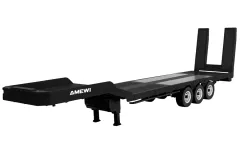 Amewi RC Tieflader-Sattelauflieger Dreiachser in schwarz für Amewi RC Scania 770S Zugmaschine in Schwarz 6x4 1:18 RTR