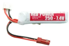 LiPo Akku RED POWER XT 250mAh 7,4V 2S mit JST/BEC Anschluss
