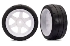 Traxxas Ersatzteile 1.9 Response-Reifen auf 6-Speichenfelge in Weiß Hinten 2Stück für 4-TEC 1/10