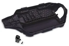 Traxxas Ersatzteile Low-CG Chassis in Stahl-Grau für Slash 4x4 1/10
