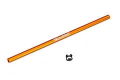 Traxxas Tuning Zentral-Kardanwelle 214mm aus Aluminium in Orange für Ford Fiesta und Slash 1/10