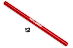 Traxxas Tuning Zentral-Kardanwelle 189mm aus Aluminium in Rot für Rustler und Stampede 1/10