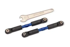 Traxxas Ersatzteile Sturzstangen-Set Stahl Lang blau 2Stück für Rustler, Slash und Stampede 2WD VX3 1/10