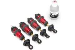 Traxxas Ersatzteile GTR Dämpfer Aluminium rot mit TiN Kolbenstange 4Stück für Jato und XO-1