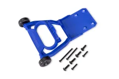 Traxxas Ersatzteile Wheelie bar komplett mit Schrauben in blau für 2WD Bandit, Bigfoot, Rustler, Slash und Stampede 1/10