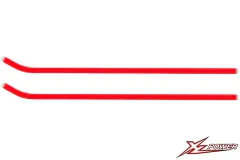 XLPower Ersatzteile Landekufenrohre in neon rot für XLPower Specter 700V1, V2, NME, WC, V2 Ultimate, V1 Nitro, V2 Nitro, V2 Nitro Ultimate
