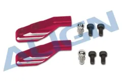 Align Blattgriffanlenkung / Blatthalterarm 600FL und 550X in rot für Flybarless Rotor Köpfe auch als Ersatz für H55H002XXT