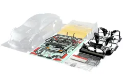 Killerbody Denso Kobelco Sard Karosserie unlackiert 195mm Kit Breite 195mm passend auf nahezu alle 1:10 Tourenwagen mit Radstand 257mm