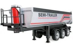 Amewi Kipper Auflieger Semi-Trailer in silber für Scania 1:18