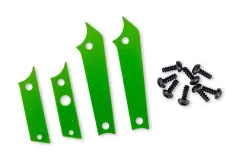 Traxxas Ersatzteile Aluminium Panel-Einsätze grün für TXC-4M 1/18